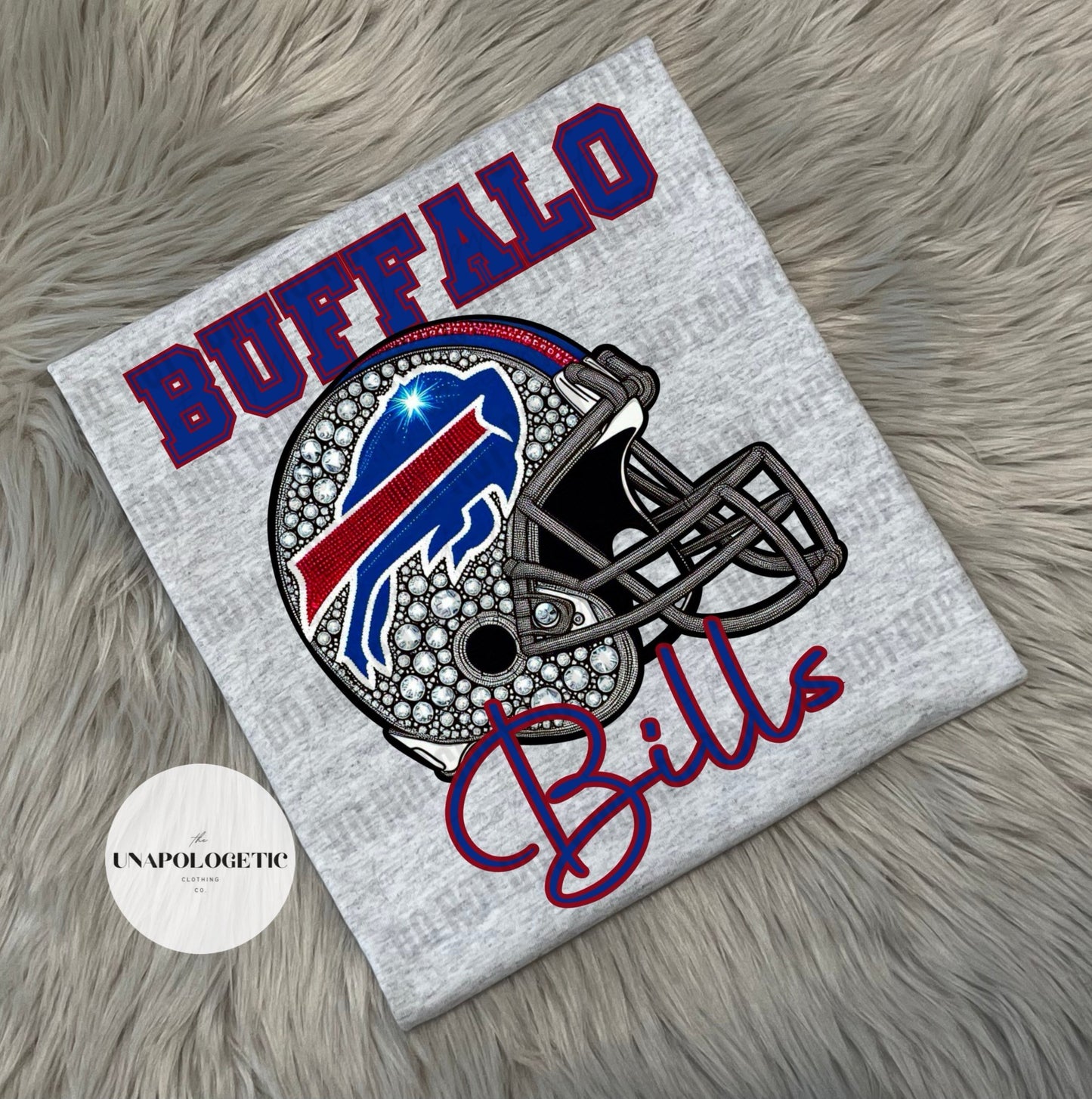Youth Faux Rhinestone Football Tee or Sweatshirt