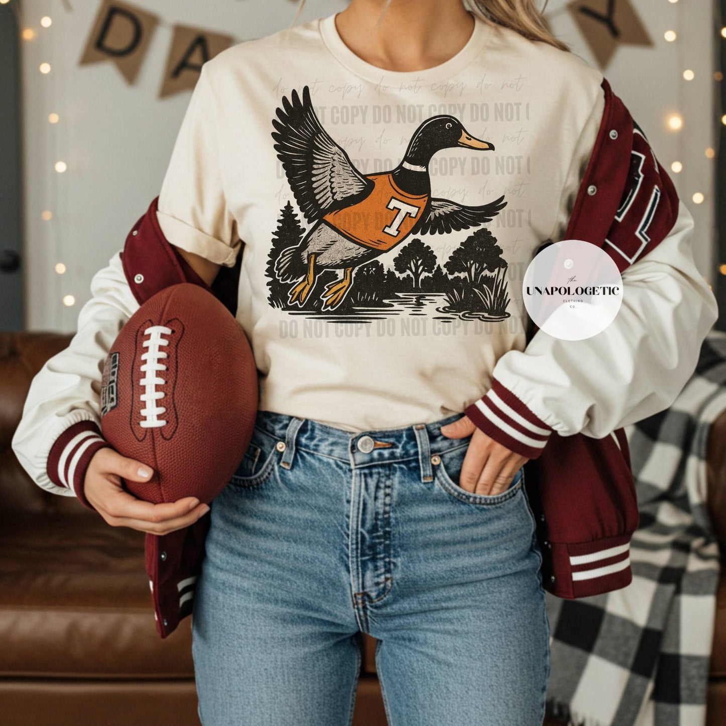 Football Mallard Tee or Crew