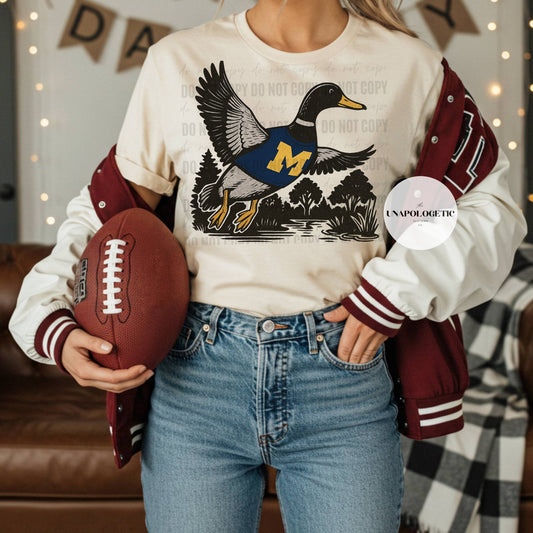 Football Mallard Tee or Crew