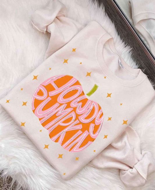 Howdy Pumpkin Tee or Crew