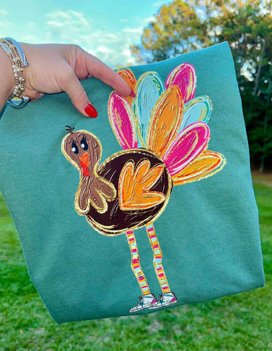 Trendy Turkey Tee or Crew