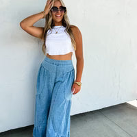 Blakeley Libby Palazzo Denim Pants - S/M