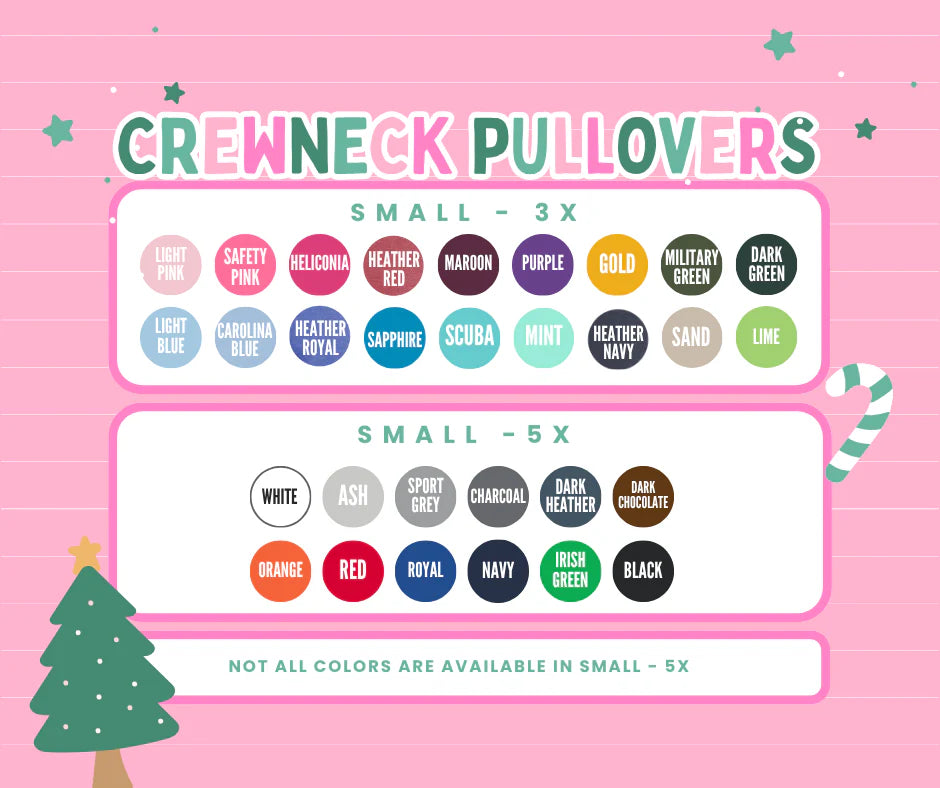 Xmas Bow Embroidered Tee or Crew