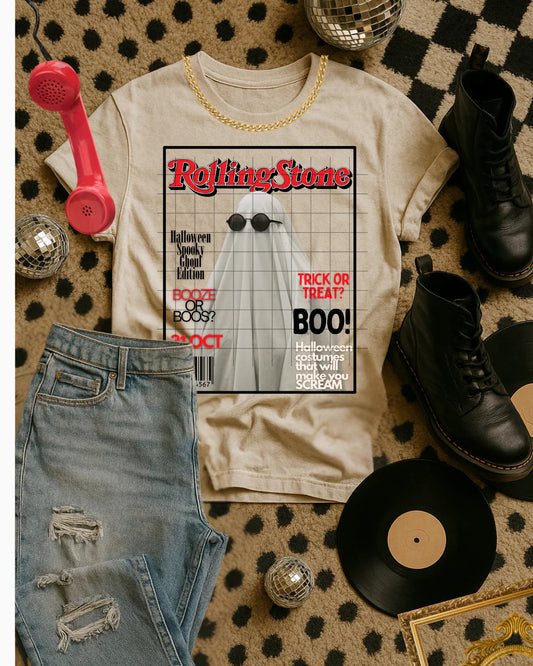 Spooky Ghost Mag Graphic Tee