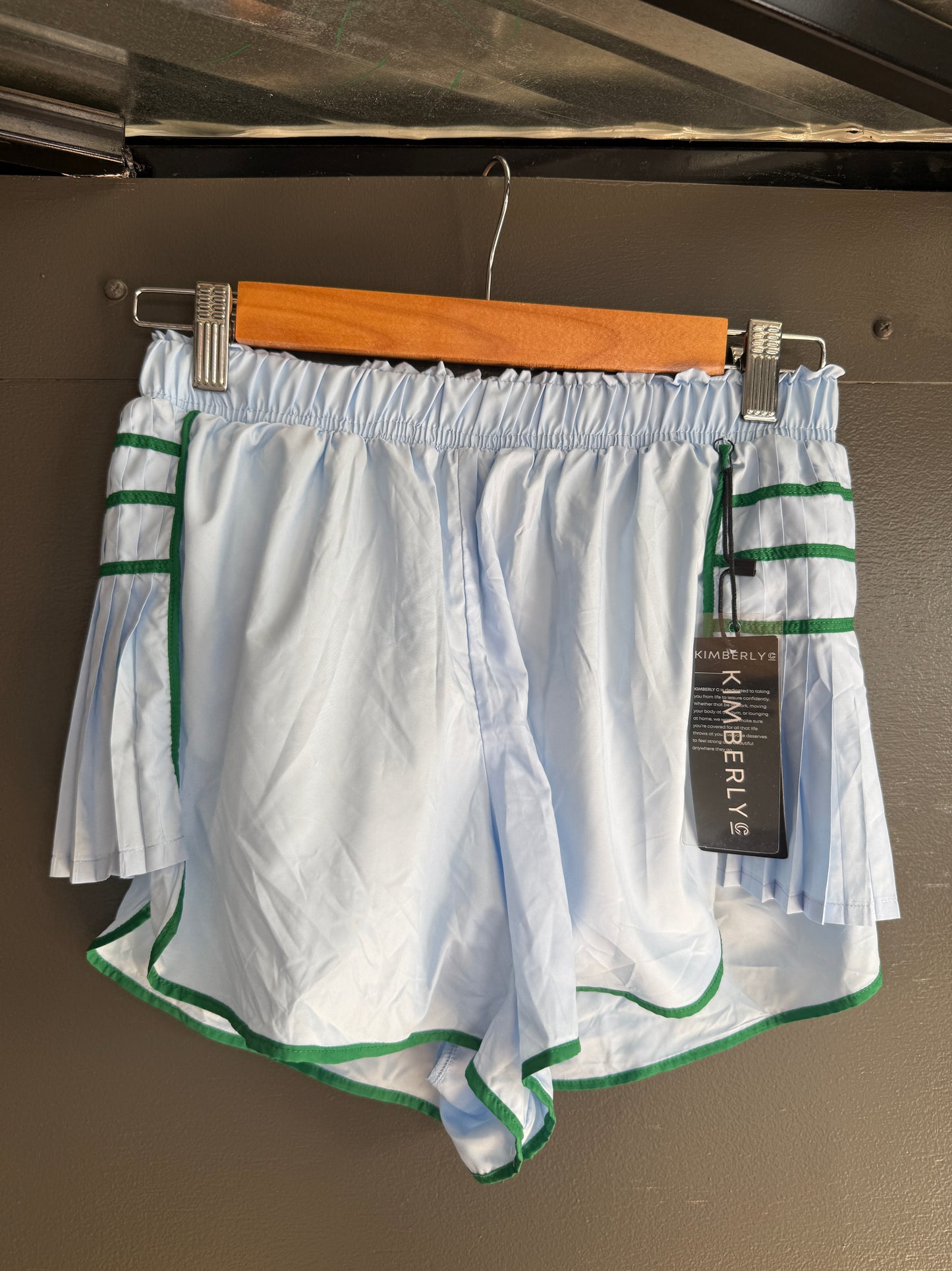 Kimberly C Blue/Green Athletic Shorts - 2/1/2