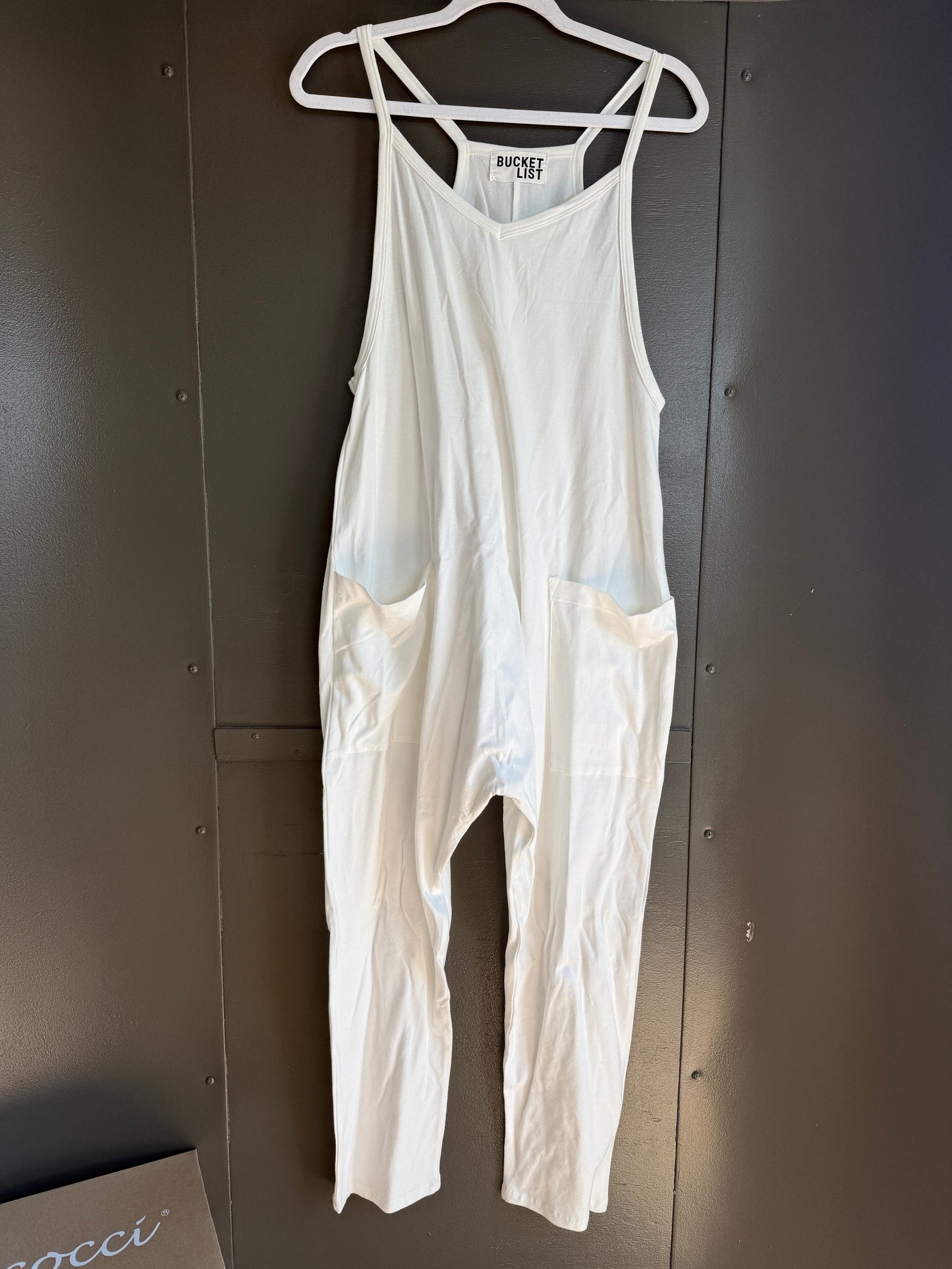 BUCKETLIST WHITE ROMPER - SMALL & LARGE