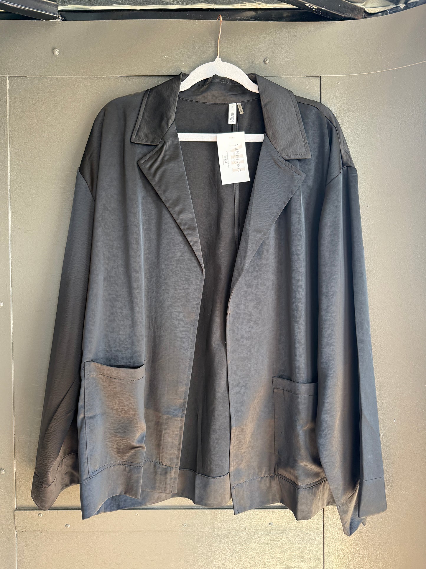 GLAM BLACK BLAZER - LARGE