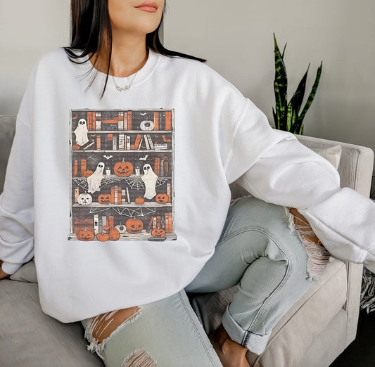 Ghosty Bookshelf Tee or Crew