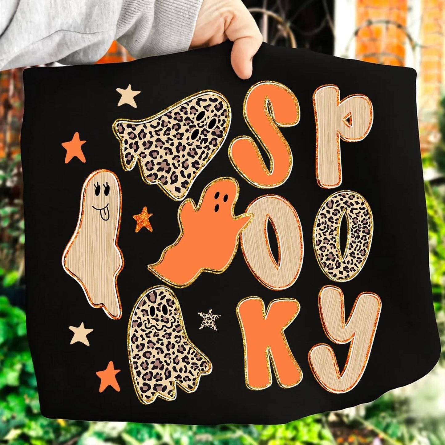 Spooky Leopard Szn Tee or Crew