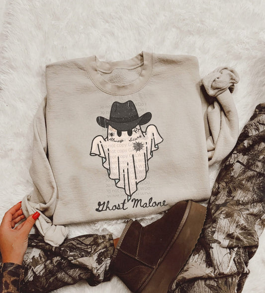 Ghost Malone Tee or Crew