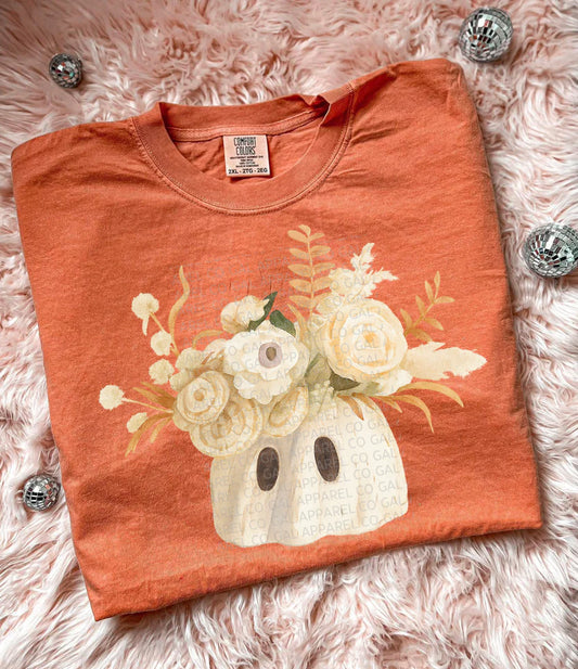 Hauntingly Bloomed Ghost Bouquet Tee or Sweatshirt