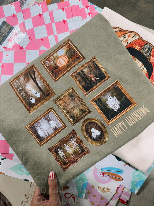 Happy Haunting Vintage Frames Tee/Sweatshirt