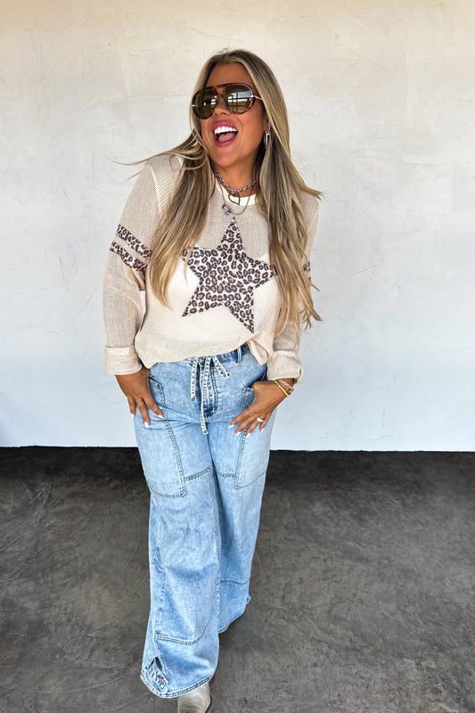 PREORDER- STAR MELLOW MESH COTTON TOP