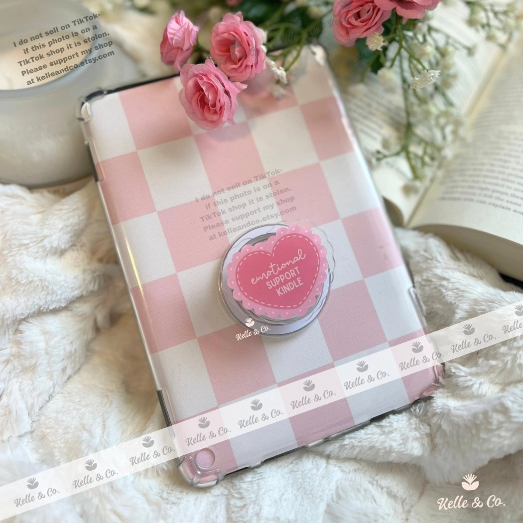 Emotional Support Kindle Grip | Coquette Kindle Grip | Kobo