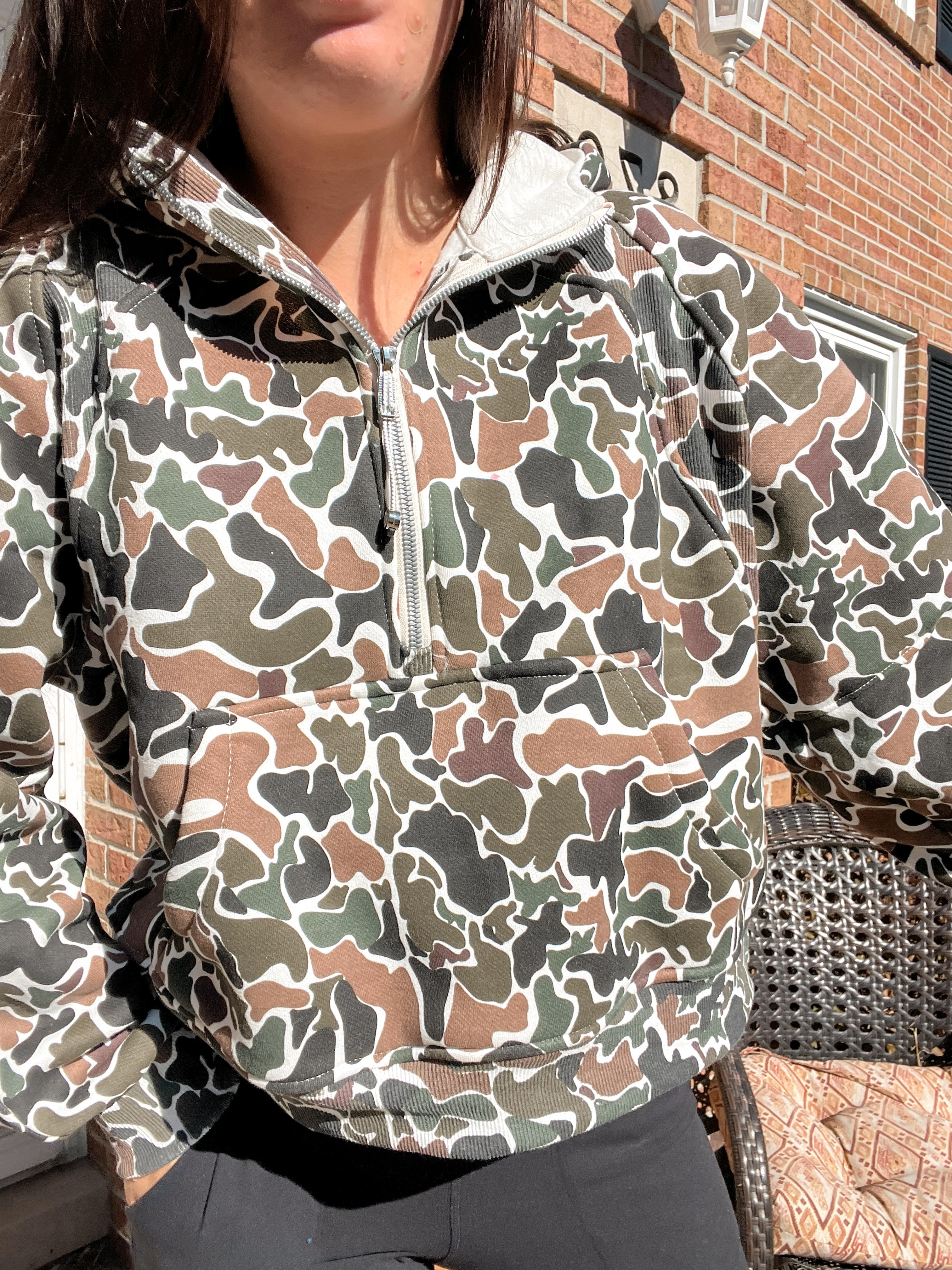 Lululemon camo hoodie hotsell