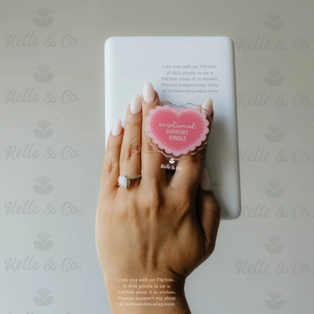 Emotional Support Kindle Grip | Coquette Kindle Grip | Kobo