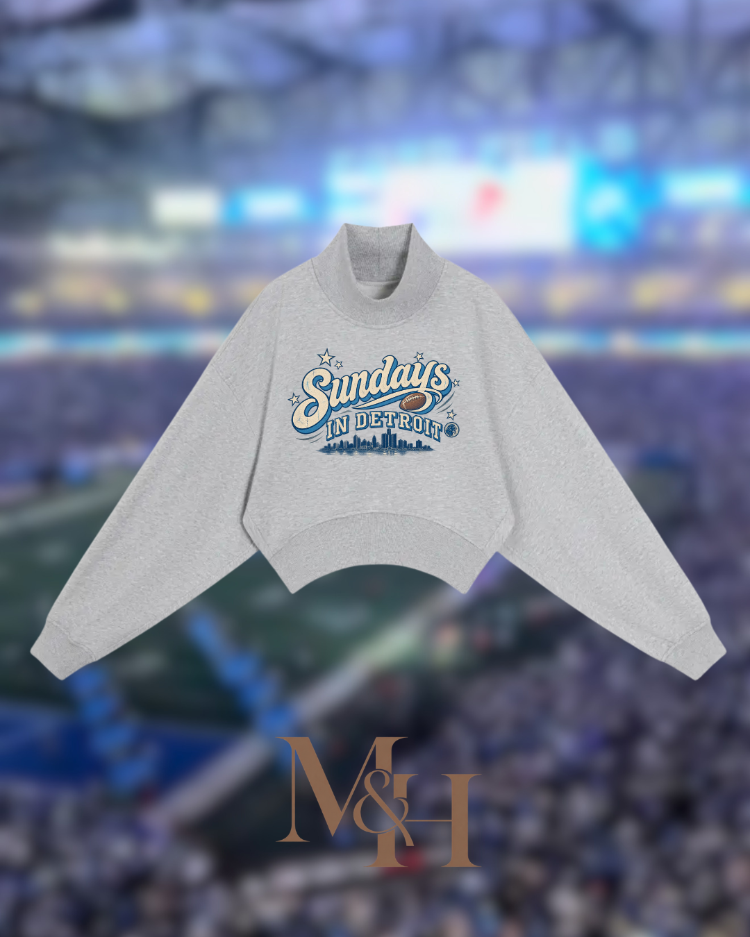 Sundays In Detroit Cropped Mockneck