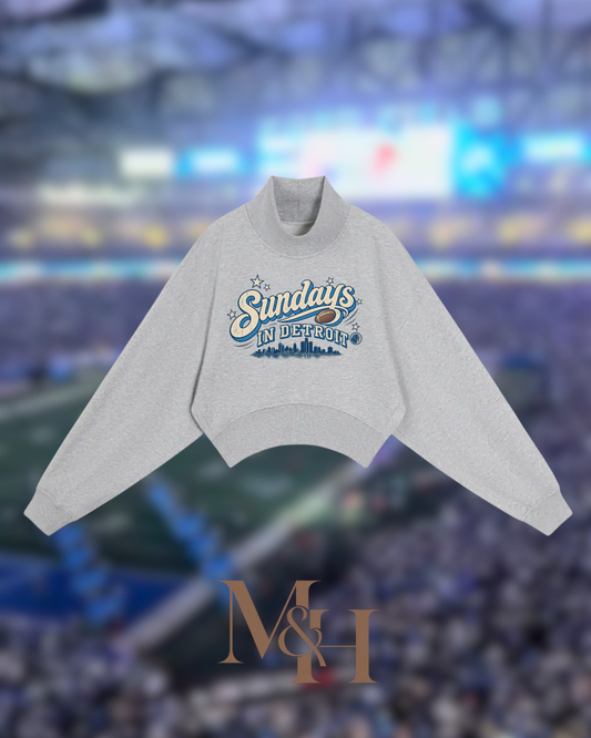 Sundays In Detroit Cropped Mockneck