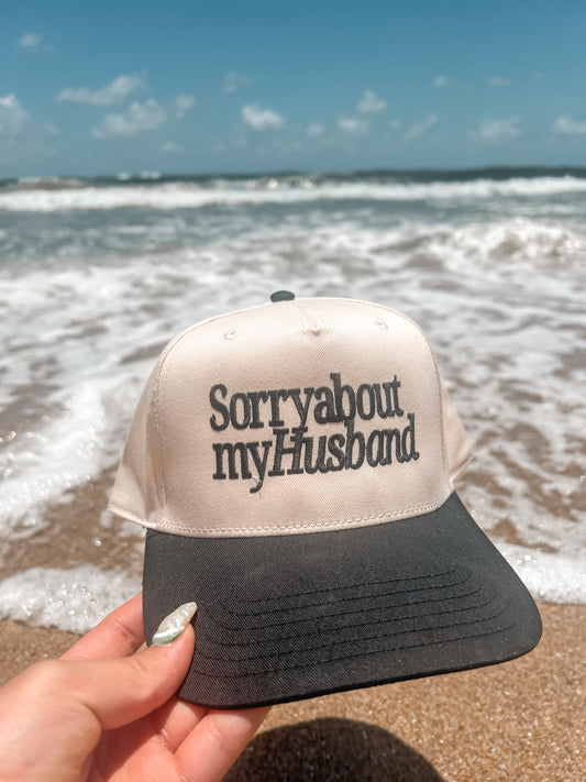 Sorry About My Husband Vintage Trucker