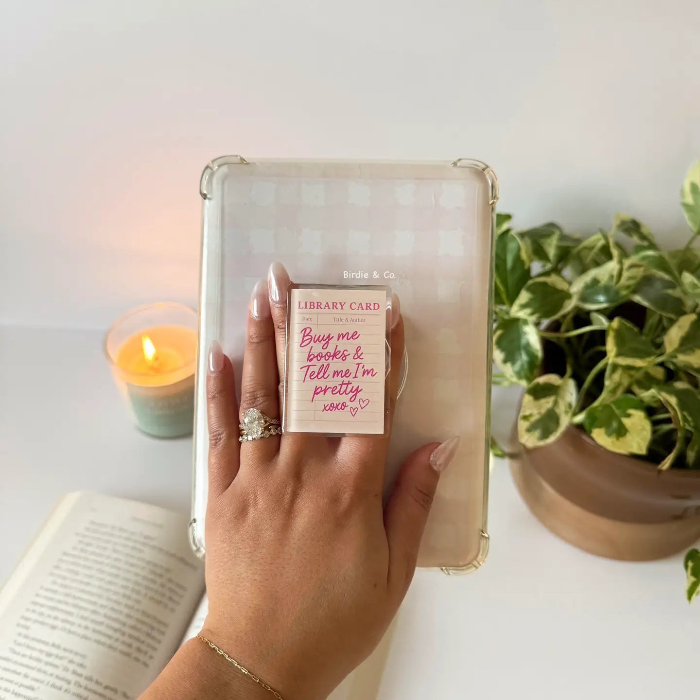 Buy Me Books and Tell Me I'm Pretty Kindle Grip