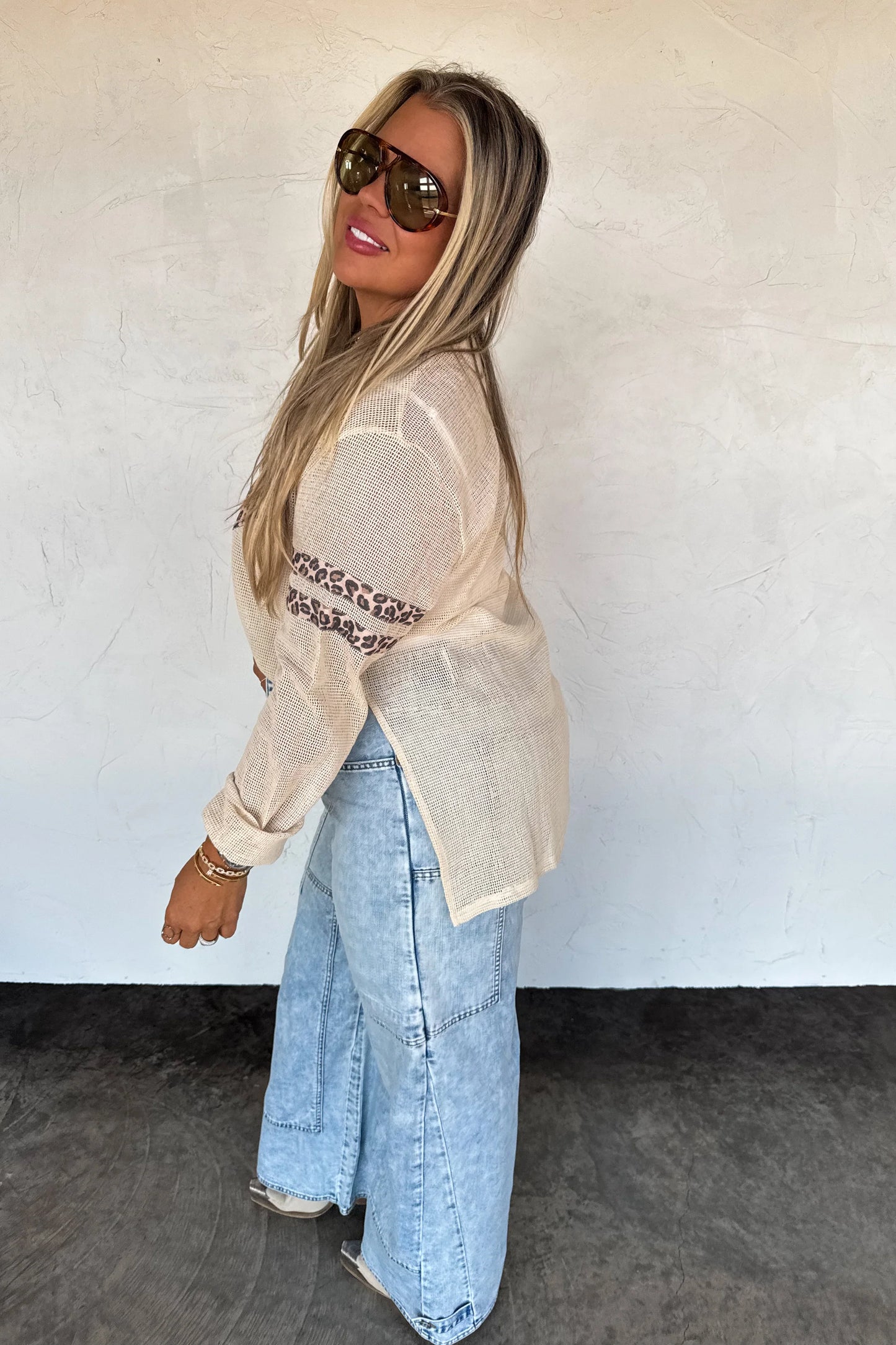 PREORDER- STAR MELLOW MESH COTTON TOP