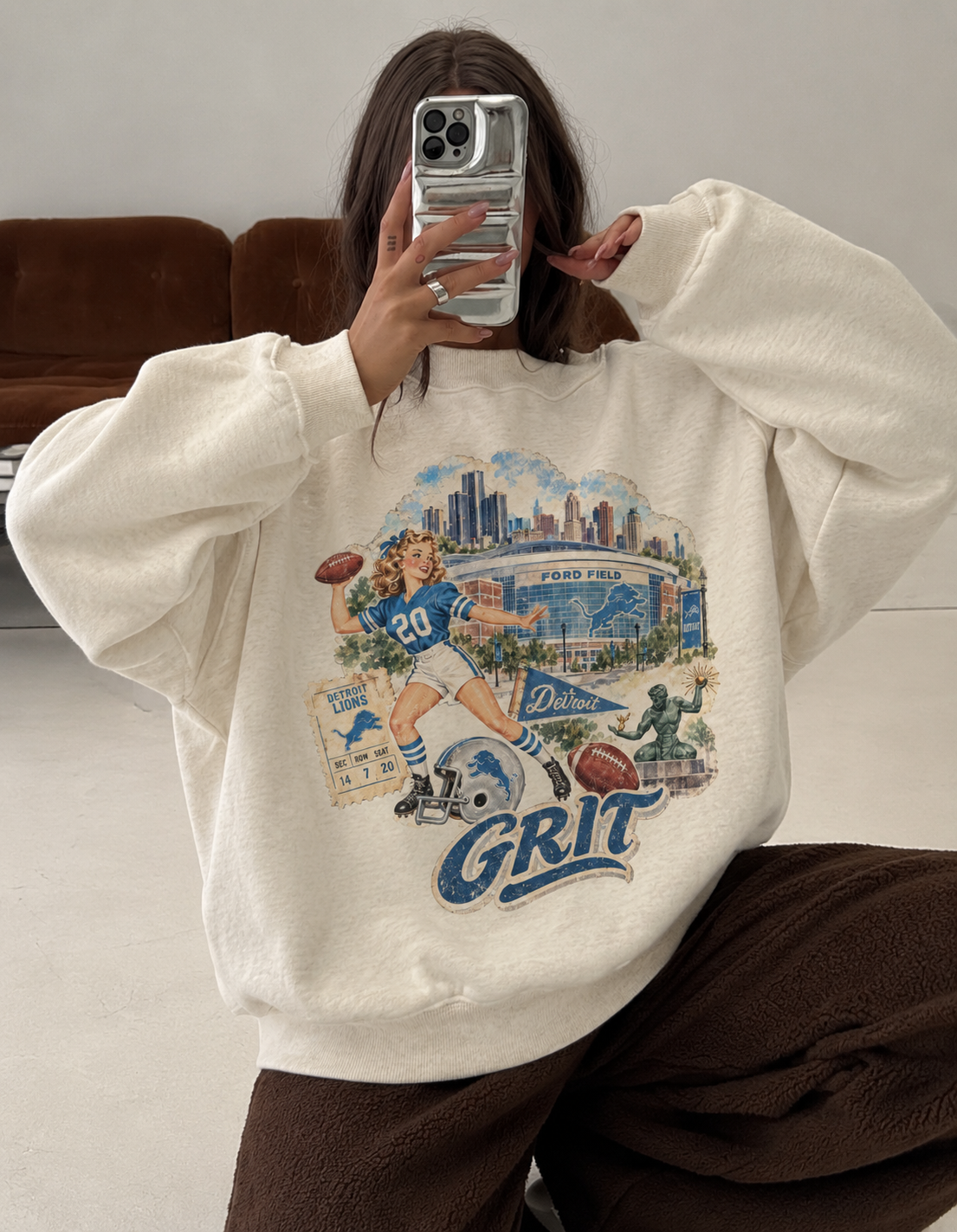 Detroit Grit Vintage Mockneck