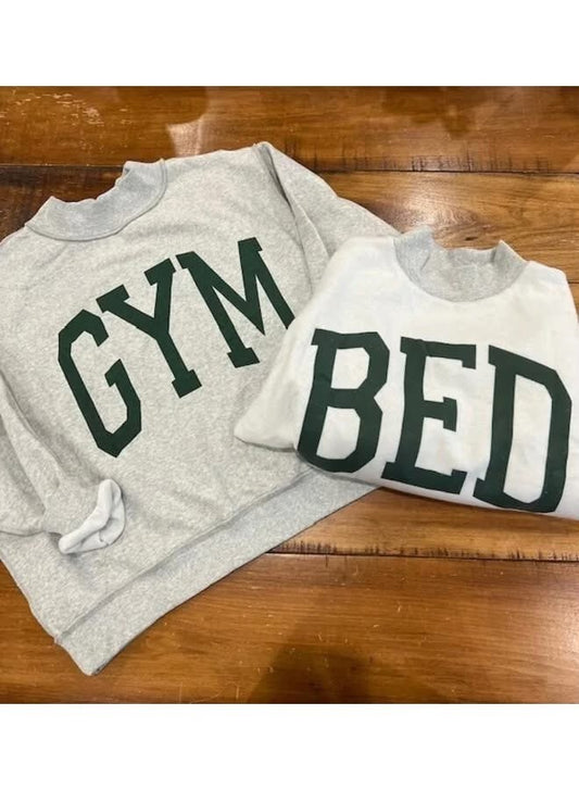 Gym/Bed Reversible Mock Neck Sweatshirt