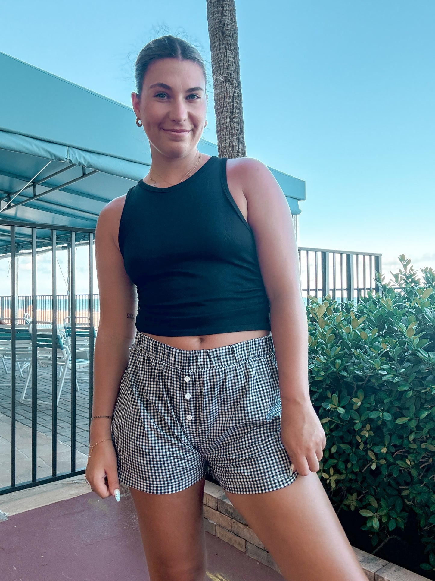 Gingham Boxer Shorts