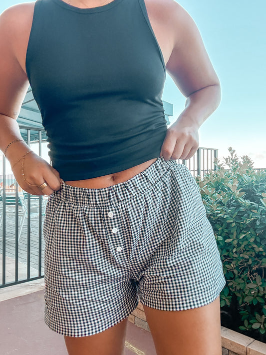 Gingham Boxer Shorts