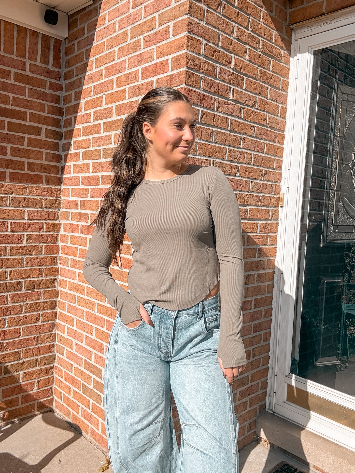 Blakeley Long Sleeve Green Top - XS & L/XL
