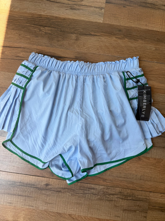 Kimberly C Blue/Green Athletic Shorts - 2/1/2