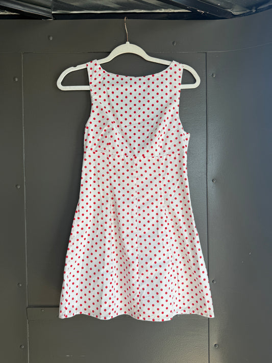 Le Lis Polka Dot Boatneck Dress - 1/2/2/1 XS-L