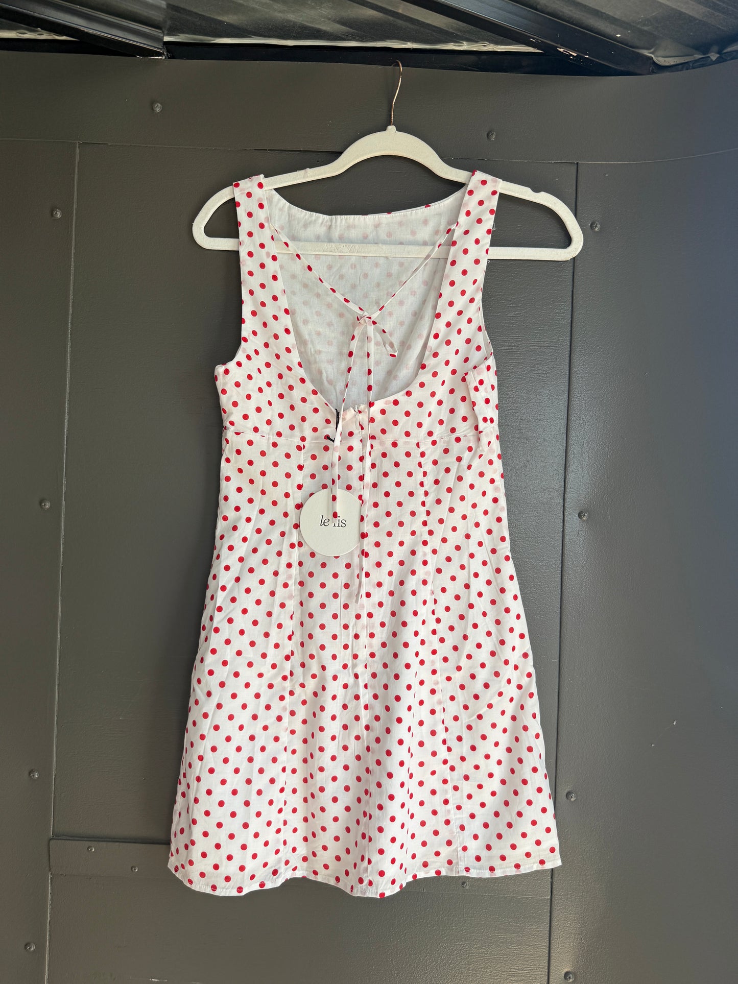 Le Lis Polka Dot Boatneck Dress - 1/2/2/1 XS-L