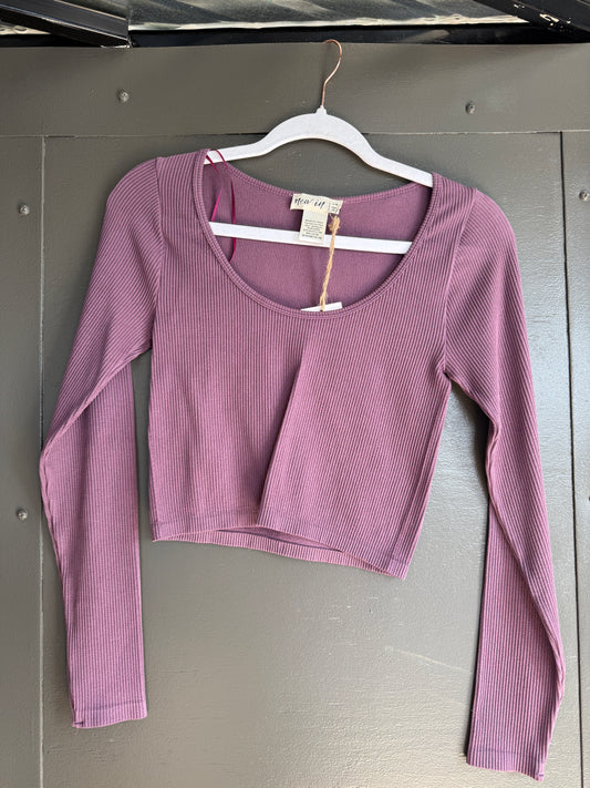 NEW IN PURPLE LONG SLEEVE TOP - S/M(3), M/L(1)