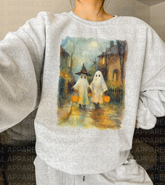 “Little Haunters” Halloween Ghost Tee/Sweatshirt