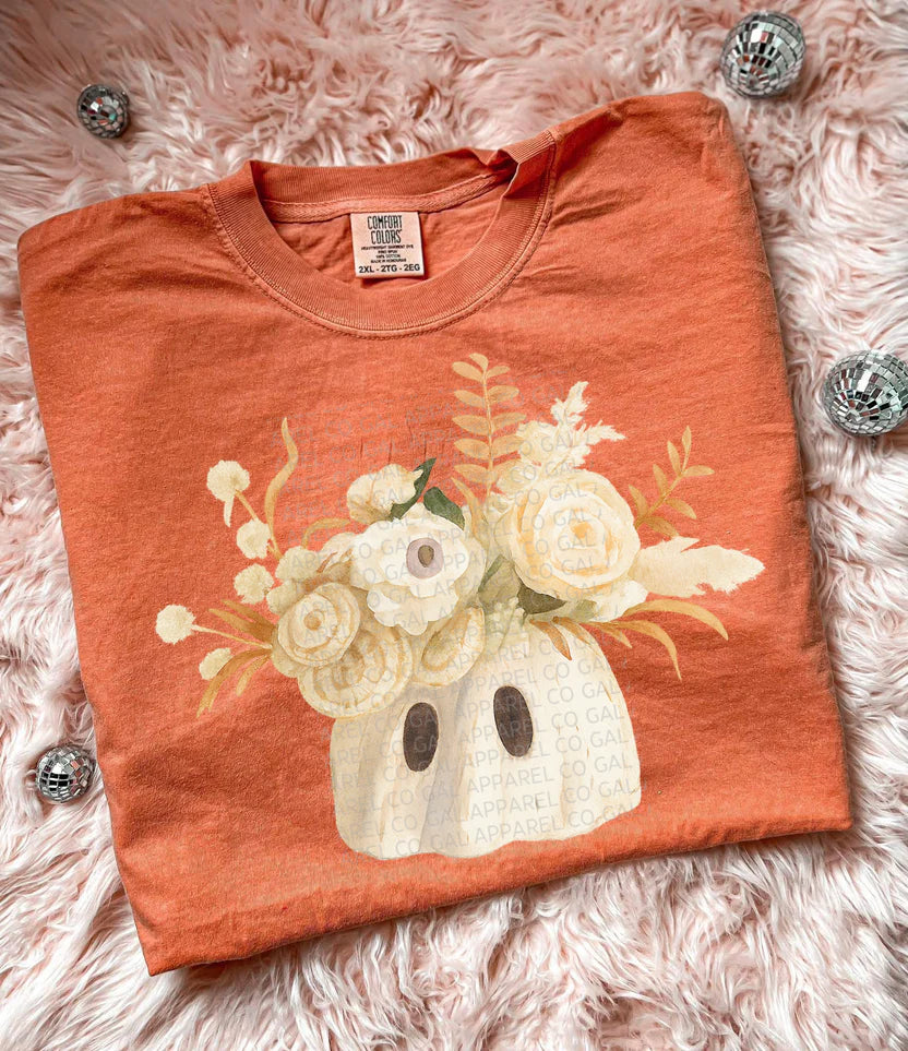 Hauntingly Bloomed Ghost Bouquet Tee or Sweatshirt