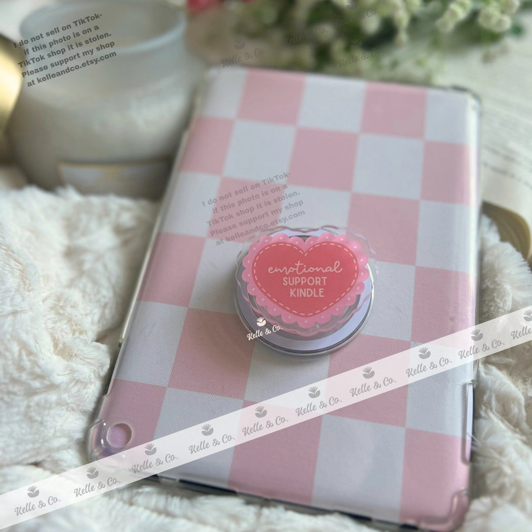 Emotional Support Kindle Grip | Coquette Kindle Grip | Kobo
