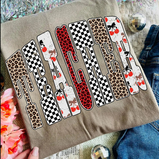 Teacher Trendy Graphic Tee